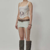 SCULPTOR 2602 Beaded Maria Top Pale Gray