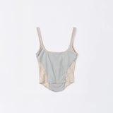 SCULPTOR 2602 Beaded Maria Top Pale Gray