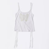 SCULPTOR 2602 Garter Reversible Top White