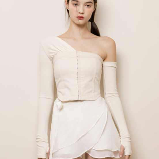 トップス not your rose Monica Top MUSINSA公式 | NOT YOUR ROSE Monica Top (Black)