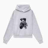 WE11DONE Gray New Teddy Hoodie