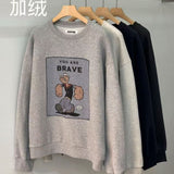 KOREAN COLLECTION 2511 大力水手印花加绒卫衣