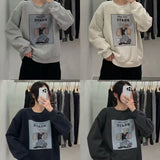 KOREAN COLLECTION 2511 大力水手印花加绒卫衣