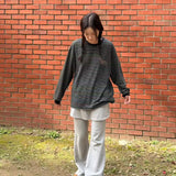 KOREAN COLLECTION 2511 纯色拉绒抽绳微喇裙裤