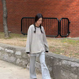 KOREAN COLLECTION 2511 纯色拉绒抽绳微喇裙裤