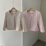 KOREAN COLLECTION 2505 小香风粗花呢夹克外套