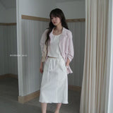 KOREAN COLLECTION 2609 抽绳木耳边半身裙
