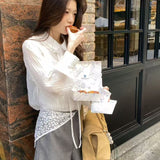 KOREAN COLLECTION 2609 木耳边花苞长袖衬衫