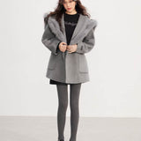 MacyMccoy 2601 大翻领羊毛外套