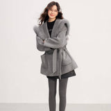 MacyMccoy 2601 大翻领羊毛外套