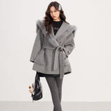 MacyMccoy 2601 大翻领羊毛外套