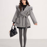 MacyMccoy 2601 大翻领羊毛外套