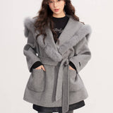 MacyMccoy 2601 大翻领羊毛外套