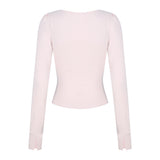ILLIGO 2610 ROSY SQUARE-NECK TOP PINK