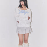 ILLIGO 2603 Layered Ruffle Lip Skirt Light Gray