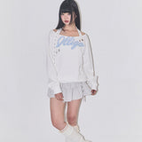 ILLIGO 2603 Layered Ruffle Lip Skirt Light Gray