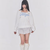 ILLIGO 2603 Layered Ruffle Lip Skirt Light Gray
