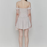 PAIN OR PLEASURE 2608 PETAL RUFFLE DRESS PINK