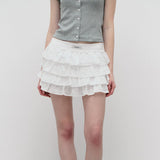 ROLAROLA 2605 NUBASIC FRILL MINI SKIRT PANTS