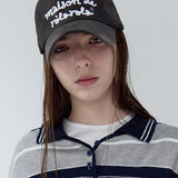 ROLAROLA 2605 MAISON DE ROLA EMBROIDERY CAP CHARCOAL GRAY
