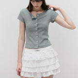 ROLAROLA 2605 NUBASIC FRILL MINI SKIRT PANTS