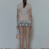 SCULPTOR 2604 Rose Ringer Tee Peach Fuzz