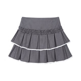 ILLIGO 2610 DOLLY PLEATED MINI SKIRT CHARCOAL