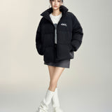 MacyMccoy 2410 廓形百搭棉服外套 黑
