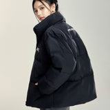 MacyMccoy 2410 廓形百搭棉服外套 黑