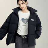 MacyMccoy 2410 廓形百搭棉服外套 黑