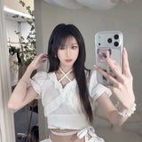NOT YOUR ROSE 2505 Rosie wrap blouse (Ivory)