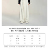 MacyMccoy 2410 毛边针织阔腿裤 黑