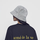 ADLV 2511 字母印花百搭渔夫帽 灰