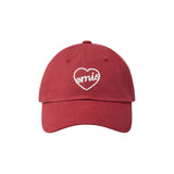 EMIS 2511 HEART BALL CAP-RED