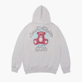 ADLV 2512 模糊素描熊连帽衫 灰