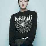 MARDI MERCREDI 2511 TSHIRT LONG SLEEVE FLOWERMARDI_BROWN