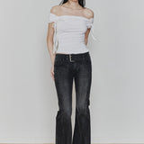 PAIN OR PLEASURE 2604 ANGEL STRAP TOP WHITE