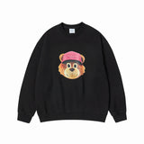 ADLV 2511 3D AC熊圆领卫衣 黑