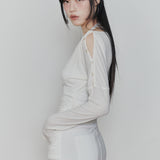 PAIN OR PLEASURE 2608 JENNIE BUTTONED TOP (SS ver.) IVORY