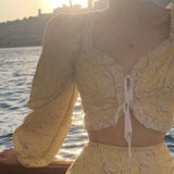 SEOOOCOOKIE 2601 Baraka Yellow Blouse