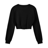 REST & RECREATION SS2404 Crop Knit Cardigan Black