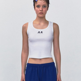 REST & RECREATION SS2404 Logo Short Tank Top