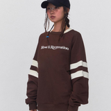 REST & RECREATION 2511 OVERSIZED RAGLAN SWEATSHIRT - BROWN