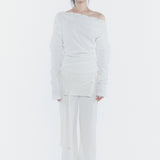 PAIN OR PLEASURE 2608 RUBY HOOK LAYERED PANTS CREAM