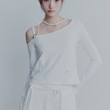 PAIN OR PLEASURE 2605 RUBY HOOK LONG SLEEVE WHITE