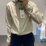 REST & RECREATION 2412 POLYESTER WINDBREAKER JACKET_BEIGE