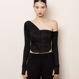 NOT YOUR ROSE SS2312 Monica top Black