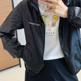 REST & RECREATION 2412 POLYESTER WINDBREAKER JACKET_BLACK