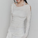 PAIN OR PLEASURE 2608 JENNIE BUTTONED TOP (SS ver.) IVORY