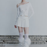 PAIN OR PLEASURE 2605 RUBY HOOK LONG SLEEVE WHITE